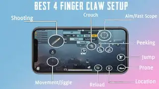 PUBG MOBILE BEST 4 FINGER CLAW SETTINGS AND SETUP EVER