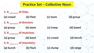 Collective Noun Practice Set | Collective Noun Exercise in English Grammar