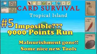 Neomare the Vegetarian, 9000 Difficulty | Ep5: Some Nice Items | Card Survival: Tropical Island