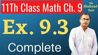 FSC Math Lectures || Exercise 9.3 Chapter 9 || Fundamentals Of Trigonometry