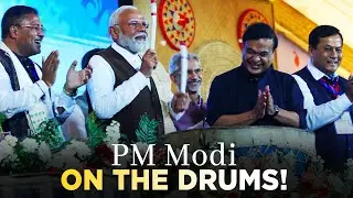 When PM Modi Took Over the Drums at Jhumoir Binandini in Assam &ndash; Must Watch!