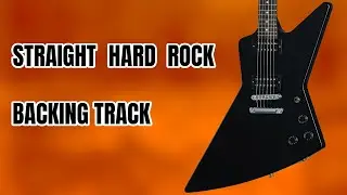 Straight hard rock guitar backing jam track in C#m 146 bpm
