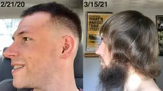 Growing my hair time lapse | 1 year hair & 9 months beard
