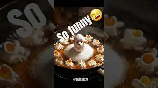 Cute Bunny & Lamb Making Popcorn 🍿 | Satisfying AI Cooking Video#satisfying# popcorn#funny😂 #