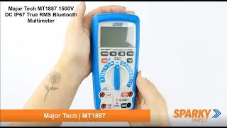 Major Tech MT1887 | 1500V DC IP67 True RMS Bluetooth Multimeter