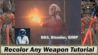 Перекрасить любое оружие в Baldur&rsquo;s Gate 3 | Урок по текстурам от Pathologist-Modder (Blender, GI...