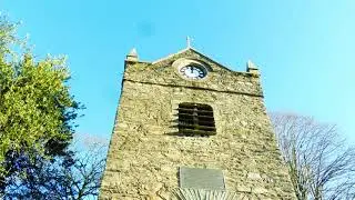 The interesting St Margaret's (Church) Tower (built 1388) at Staveley Cumbria England 25.11.25