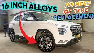 Creta 2020 Modified with 16 INCH ALLOYS & PREMIUM DAMPING || NO NEED OF TYRE CHANGE || 📞 9321811482