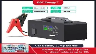 6000A Car Jump Starter Power Bank 28000mAh Car Starter Charger 12V 24V