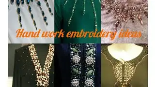 Elegant Hand Embroidery Beads Work on Dresses | Latest Beaded Dress Designs