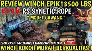 REVIEW WINCH EPIK RS 13500 LBS TALI PLASMA SYNETIC ROPE ! HARGA MURAH BERKUALITAS #winch #ofroad