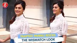 Taapsee Pannu ROCKS The Mismatch Look Promoting 'Game Over'