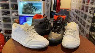 JORDAN 1 Battle &ldquo;Pewter&rdquo; vs &ldquo;White Lows&rdquo; (Kicks And Fits, Day 82 of 366)