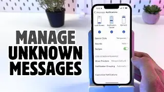 iPhone 16e Tutorial - Manage Message Notifications from Unknown Senders