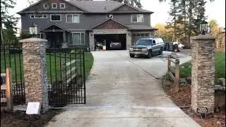 Elegant Wrought Iron Gate Installation  AD Construction Residential Entry Project