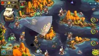 Pirate Legends TD Tower Defense Gameplay on Android - Level 4