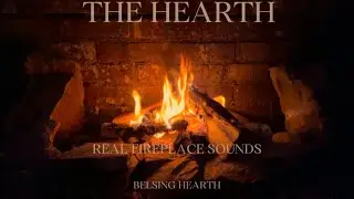 Real Fireplace 🔥 Crackling Fire & Nordic Ambience | Belsing Hearth
