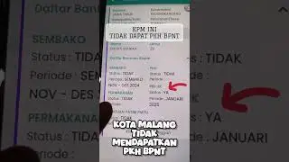 Setelah di cek, KPM ini tidak mendapatkan bansos PKH dan BPNT, hanya mendapatkan PBIJK  #pkh #bpnt