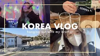 A Chill Day w/ my Brother in KOREA🍻🎤 | Juwonee