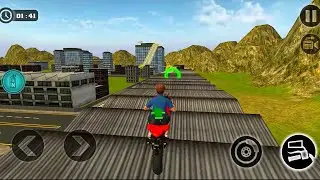 Kids Motorbike Stunt Rider 3D -#6 Android GamePlay On PC