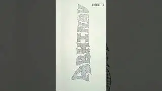 @art4latter #habibi #abhinav  How To Draw Name ABHINAV In Design #art4latter #nameart #a4l