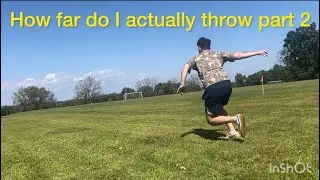 How far do I actually throw part 2&hellip; #discgolf #450club?