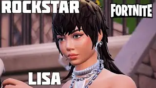 *NEW* ROCKSTAR LISA FORTNITE Skin Gameplay