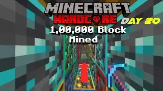 I Mined 1,00,000 Blocks To Make The Longest Tunnel in Minecraft Day 20 | Hindi | Rakshan 75 
