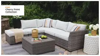 Cherry Point Gray 4 Piece Outdoor LAF Sectional from Signature Design by Ashley