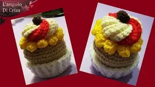 Tutorial cupcake all'uncinetto -  CUPCAKE COLLAB -  amigurumi facile passo a passo