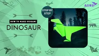 Jurassic Origami Adventure 🦖: How to Make a Paper T-Rex 🦖| Easy Origami Dinosaur Tutorial 🦖