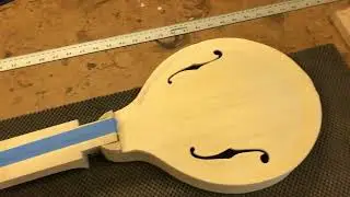 Building My First Mandolin - Neck joined to body
