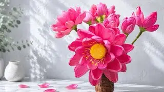 How to Make a Lotus Flower from Corn Husks