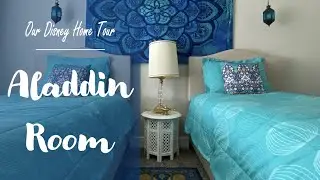 Jasmine & Aladdin Room - Our Disney House Tour - Bedroom Disney princess movie room decorating ideas