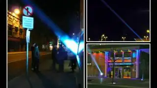 Some of our searchlights and Sky Trackers in action