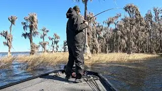 Жестокий холодный фронт над озером Санта-Фе&hellip; Смогу ли я найти окуня для турнира?