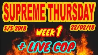 LIVE Supreme Cop!!! Supreme WEEK 1 s/s 2018 drop  (took a W)