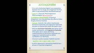 ANTAGONISM -1 #viral #shorts #pharmacology