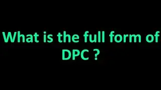#Quiz #Abbreviation #GK II What is the full form of #DPC