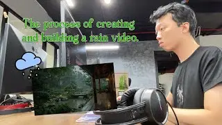 The process of creating and building a rain video.