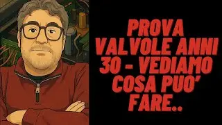 Testiamo un prova valvole degli anni 30 veramente bello solo a vederlo!!
