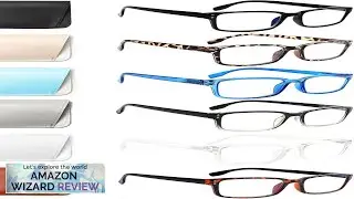 Kerecsen 6-Pack Reading Glasses Blue Light BlockingSpring Hinge Readers for Men Review