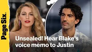 Blake Lively's private voice memo to Justin Baldoni unsealed as nasty legal battle continues