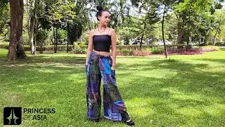 Patchwork Hippie Jeans Hose Schlaghose 