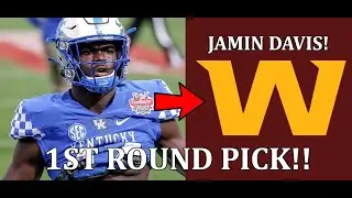 🔥💪WASHINGTON FOOTBALL TEAM SELECTS JAMIN DAVIS IN THE 1ST ROUND IN THE NFL DRAFT‼️SPEED‼️