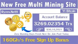 New Free Multi CryptoCurrrency Cloud  Mining Site 2021-Free Cloud Mining Site 2021-Ryzex.Net Review