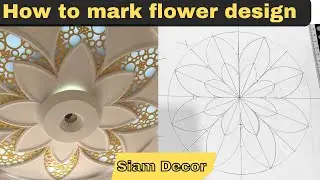 How to mark flower design || flower design marking || very easy