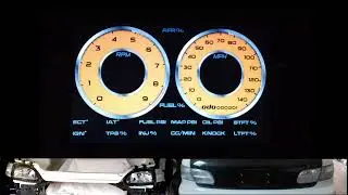 AEM CD7 Dash // Morristech PDM30 // Arduino Nano DMX // EG CIVIC // Clear Tails