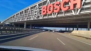 A8 Stuttgart - Pforzheim - Karlsruhe, Deutschland, Autobahn, 4k Driving Tour, Germany #highway #A8 