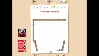 Полное руководство и решение для прохождения игры Brain Test 5, уровень 52.